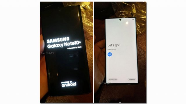 三星Galaxy Note10+或继续用挖孔屏，还是放在中间的那种